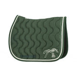 Pénélope Classic Point Sellier Saddle Pad - Dark Green & Green - Pénélope - Equiluxe Tack