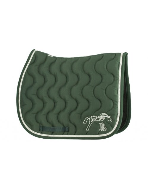 Pénélope Classic Point Sellier Saddle Pad - Dark Green & Green - Pénélope - Equiluxe Tack
