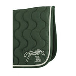 Pénélope Classic Point Sellier Saddle Pad - Dark Green & Green - Pénélope - Equiluxe Tack