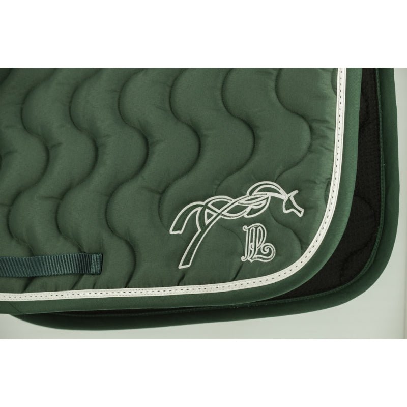 Pénélope Classic Point Sellier Saddle Pad - Dark Green & Green - Pénélope - Equiluxe Tack