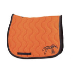 Pénélope Classic Point Sellier Saddle Pad - Orange & Navy - Pénélope - Equiluxe Tack
