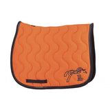 Pénélope Classic Point Sellier Saddle Pad - Orange & Navy - Pénélope - Equiluxe Tack