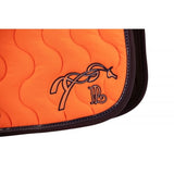Pénélope Classic Point Sellier Saddle Pad - Orange & Navy - Pénélope - Equiluxe Tack