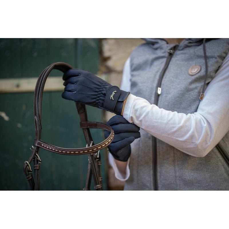 Pénélope Comfort Riding Gloves - Navy - Pénélope - Equiluxe Tack