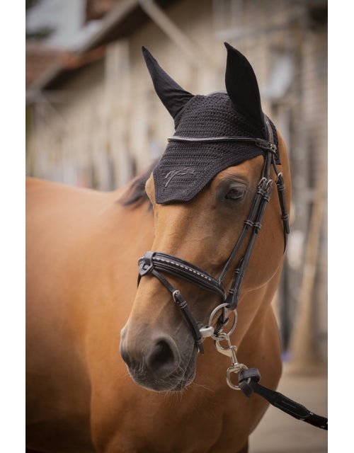 Pénélope Cotton Fly Veil - Black - Pénélope - Equiluxe Tack
