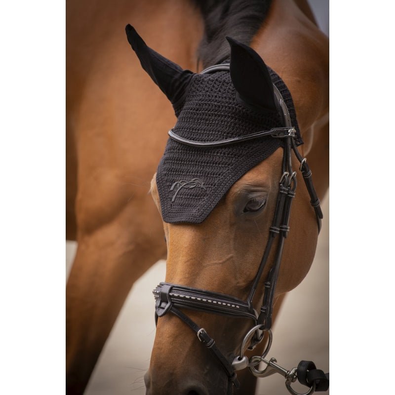 Pénélope Cotton Fly Veil - Black - Pénélope - Equiluxe Tack
