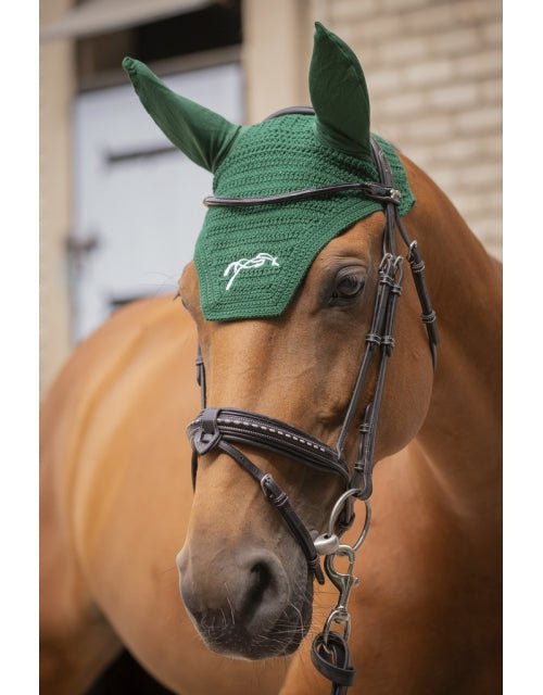 Pénélope Cotton Fly Veil - Dark Green - Pénélope - Equiluxe Tack