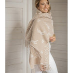 Penelope Lana Scarf - Beige & Ecru - Pénélope - Equiluxe Tack