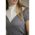 Pénélope Las Honey Short - sleeved Show Polo Shirt - Anthracite - Pénélope - Equiluxe Tack