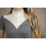 Pénélope Las Honey Short - sleeved Show Polo Shirt - Anthracite - Pénélope - Equiluxe Tack