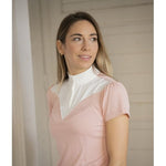 Pénélope Las Honey Short - sleeved Show Polo Shirt - Pink - Pénélope - Equiluxe Tack