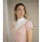 Pénélope Las Honey Short - sleeved Show Polo Shirt - Pink - Pénélope - Equiluxe Tack