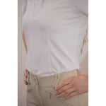 Pénélope Las Honey Short - sleeved Show Polo Shirt - White - Pénélope - Equiluxe Tack