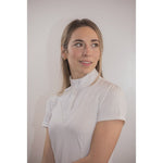 Pénélope Las Honey Short - sleeved Show Polo Shirt - White - Pénélope - Equiluxe Tack