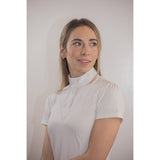 Pénélope Las Honey Short - sleeved Show Polo Shirt - White - Pénélope - Equiluxe Tack