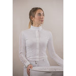 Pénélope Long Sleeve Las Honey Show Polo Shirt - White - Pénélope - Equiluxe Tack