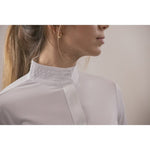 Pénélope Long Sleeve Las Honey Show Polo Shirt - White - Pénélope - Equiluxe Tack