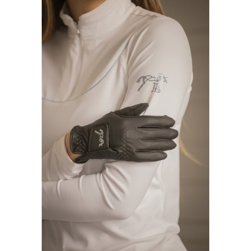 Pénélope Lyoni Riding Gloves - Black - Pénélope - Equiluxe Tack