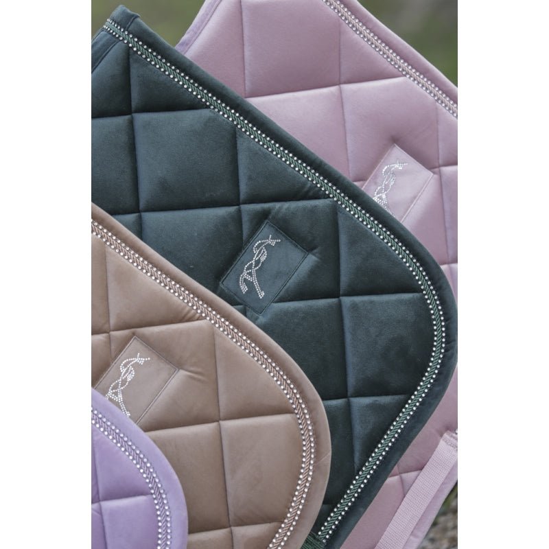 Pénélope New Strass Saddle Pad - Dark Green - Pénélope - Equiluxe Tack