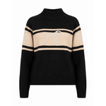 Penelope Noris Pullover Sweater - Black & Camel - Equiluxe Tack