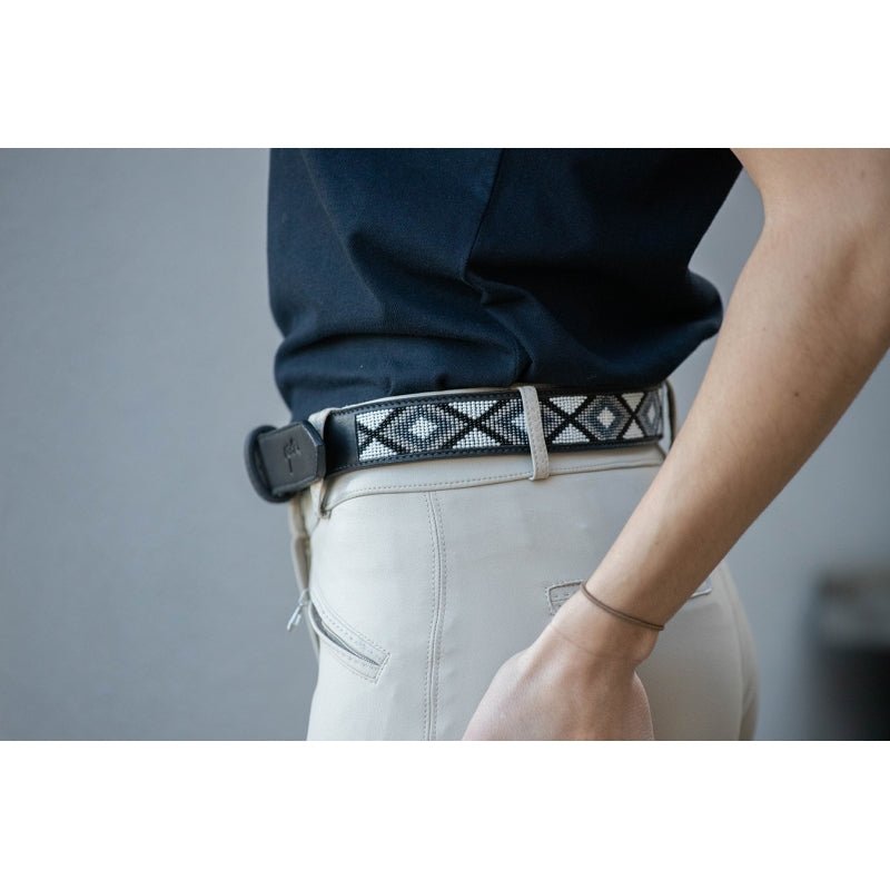 Pénélope Pearl Belt - Black & White - Pénélope - Equiluxe Tack