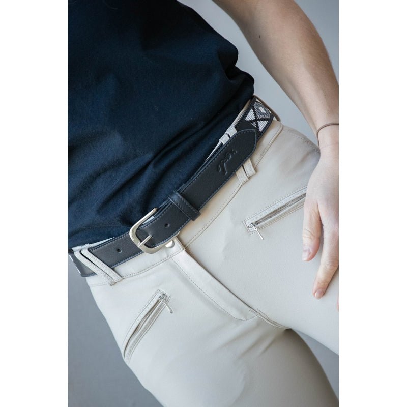 Pénélope Pearl Belt - Black & White - Pénélope - Equiluxe Tack