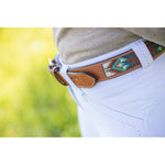 Pénélope Pearl Belt - Brandy & Turquoise - Pénélope - Equiluxe Tack
