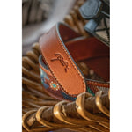Pénélope Pearl Belt - Brandy & Turquoise - Pénélope - Equiluxe Tack