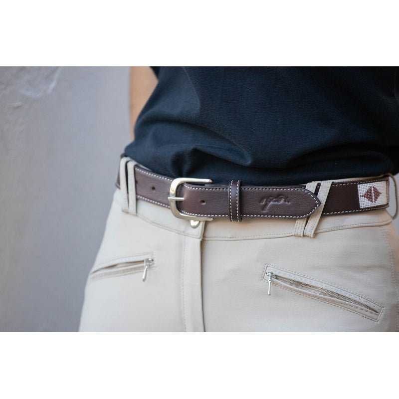 Pénélope Pearl Belt - Havana & Pink - Pénélope - Equiluxe Tack