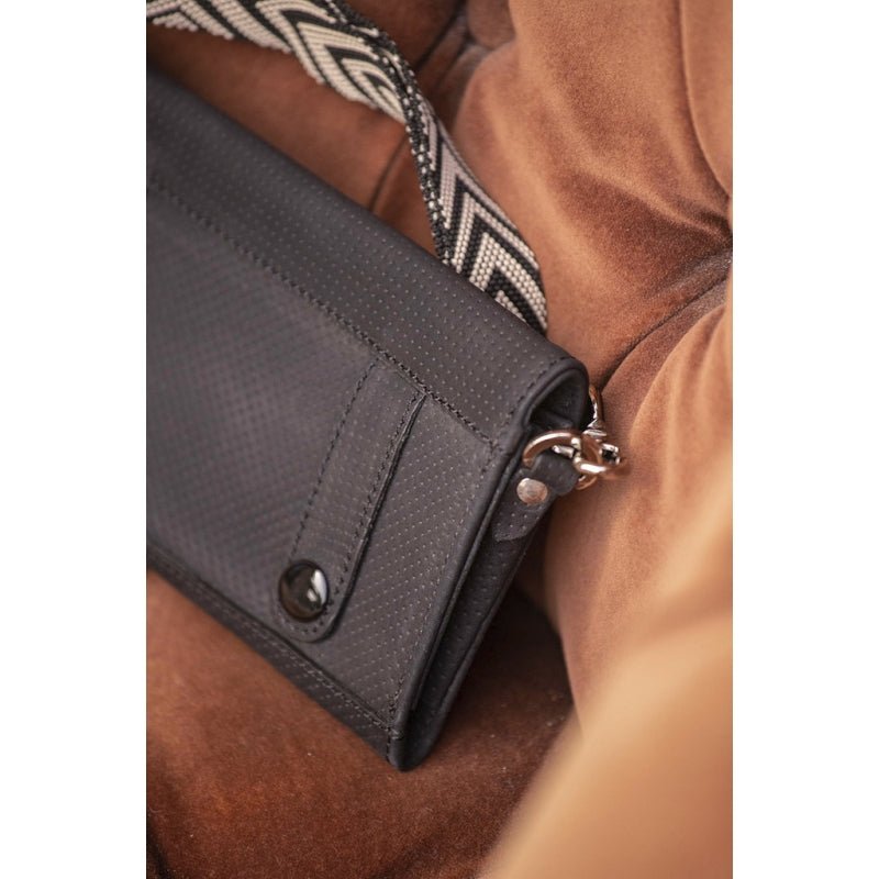 Pénélope Perforated New Phone Pocket - Black - Pénélope - Equiluxe Tack