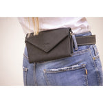 Pénélope Perforated New Phone Pocket - Black - Pénélope - Equiluxe Tack