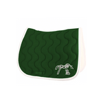 Pénélope Point Sellier Classic Saddle pad - Dark green & white - Pénélope - Equiluxe Tack