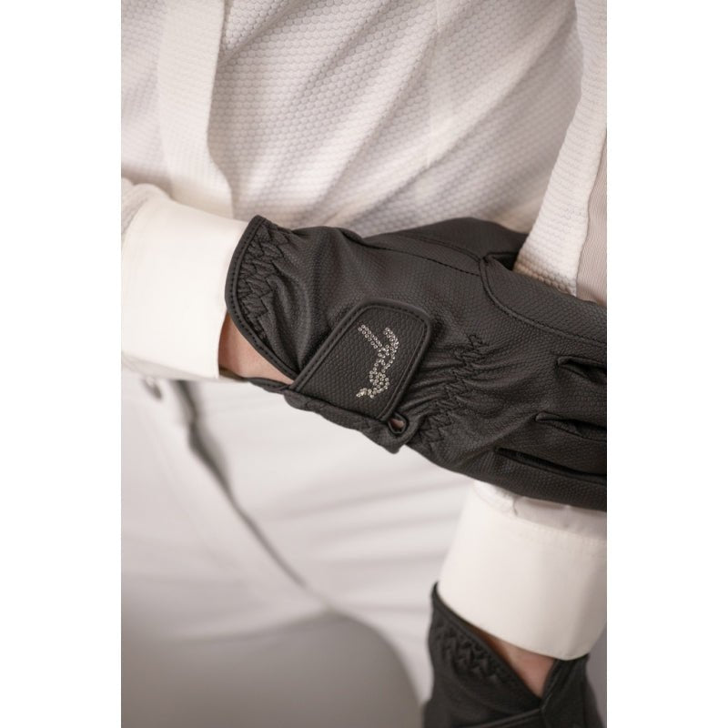 Pénélope Prisma Strass Gloves - Black - Pénélope - Equiluxe Tack