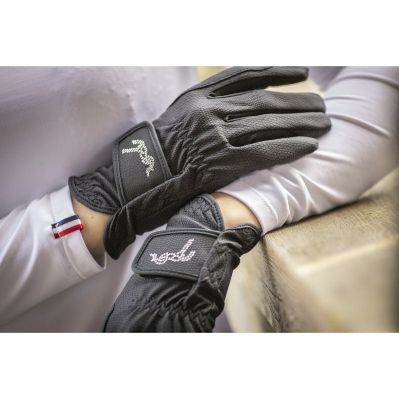 Pénélope Prisma Strass Gloves - Navy - Pénélope - Equiluxe Tack