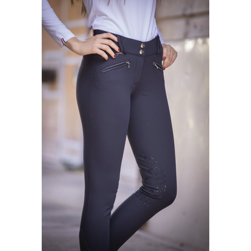 Pénélope Rocky Stone Breeches - Navy - Pénélope - Equiluxe Tack