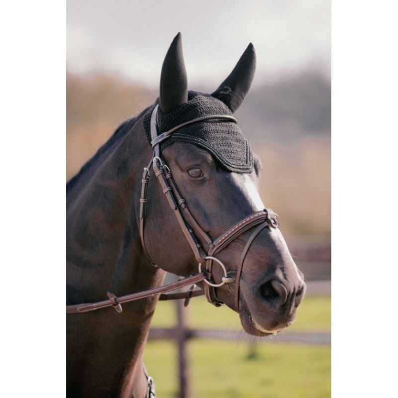 Pénélope Soundless Strass Fly Veil - Black - Pénélope - Equiluxe Tack