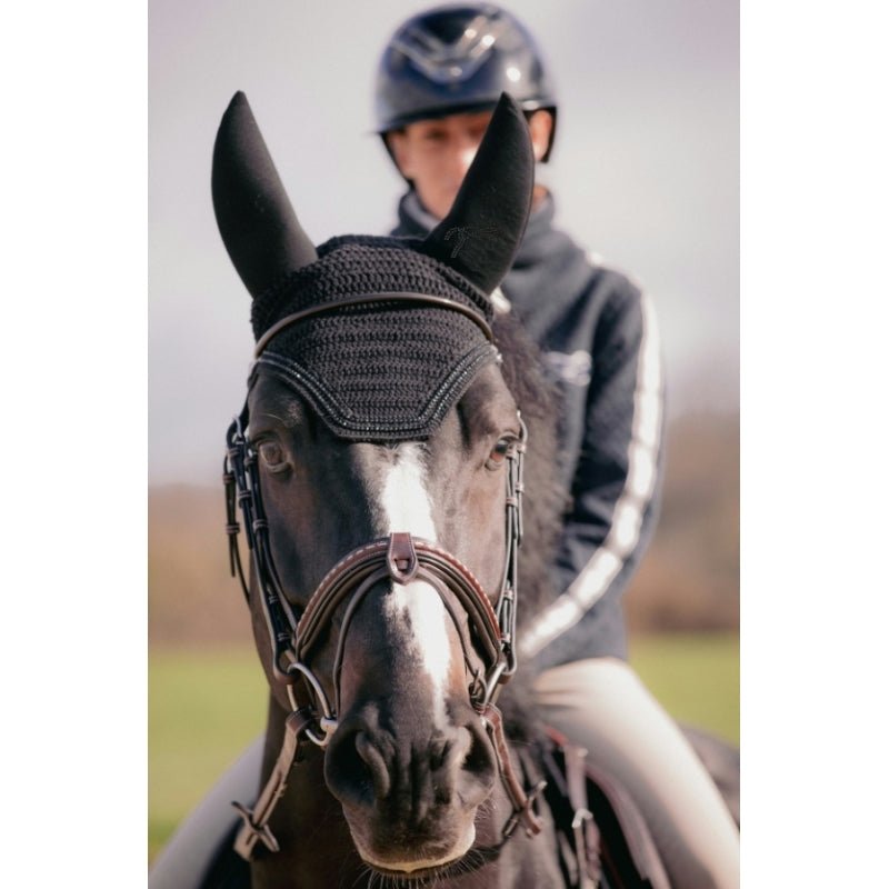 Pénélope Soundless Strass Fly Veil - Black - Pénélope - Equiluxe Tack