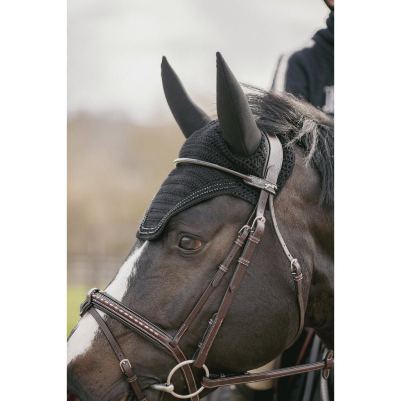 Pénélope Soundless Strass Fly Veil - Black - Pénélope - Equiluxe Tack