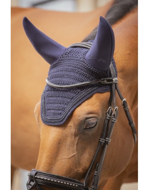 Pénélope Soundless Strass Fly Veil - Navy - Pénélope - Equiluxe Tack
