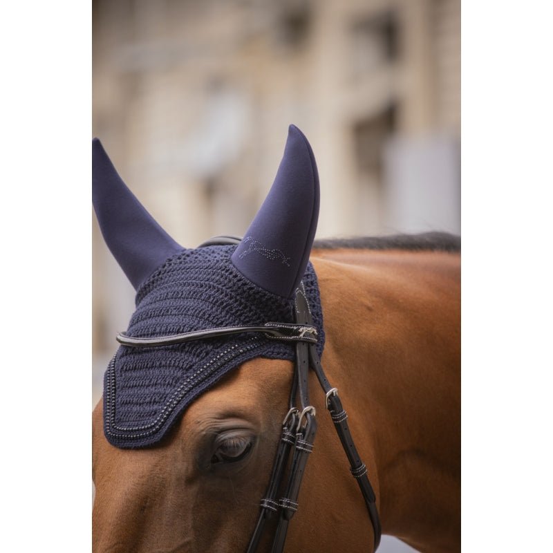 Pénélope Soundless Strass Fly Veil - Navy - Pénélope - Equiluxe Tack