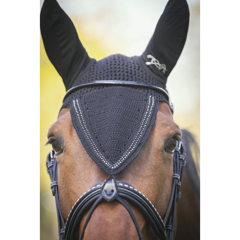 Pénélope Strass Long Fly Veil - Black - Pénélope - Equiluxe Tack