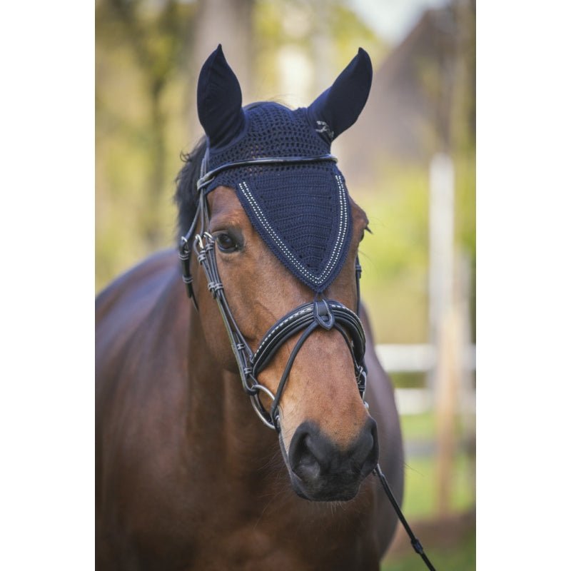Pénélope Strass Long Fly Veil - Navy - Pénélope - Equiluxe Tack
