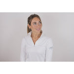 Pénélope Toscane Long - Sleeve Show Polo Shirt - White - Pénélope - Equiluxe Tack