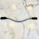 Perfectly Pearl Parisian Blue - Crystal Slimline Browband with Snaps - Halter Ego® - Equiluxe Tack