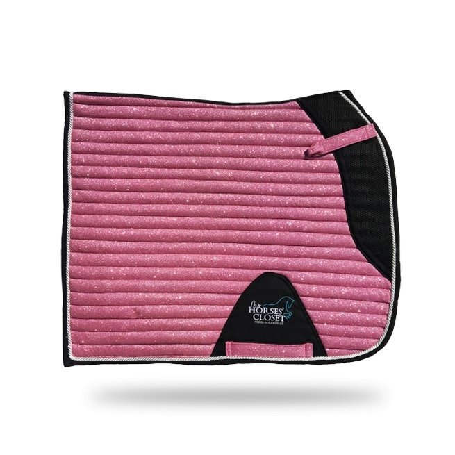 Pink Glitter Dressage Pad - Equiluxe Tack