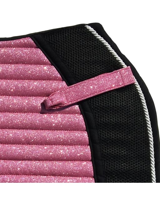 Pink Glitter Dressage Pad - Equiluxe Tack