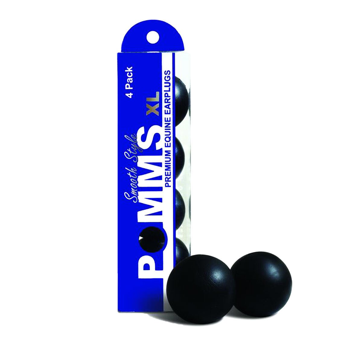 Pomms Smooth Style Ear Plugs - Black - Equiluxe Tack - Equiluxe Tack