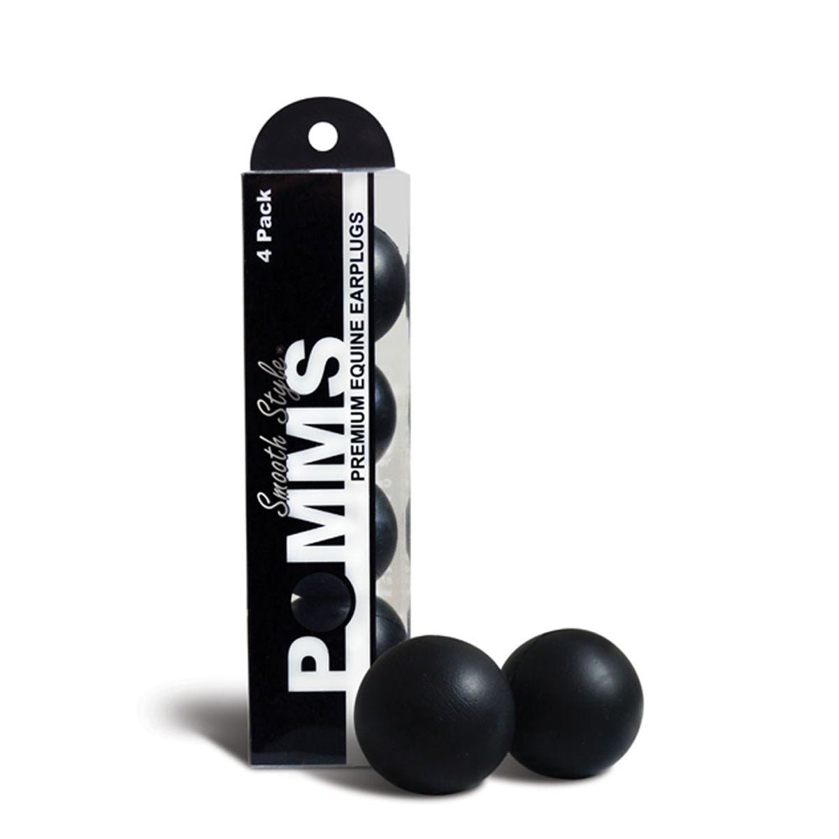 Pomms Smooth Style Ear Plugs - Black - Equiluxe Tack - Equiluxe Tack