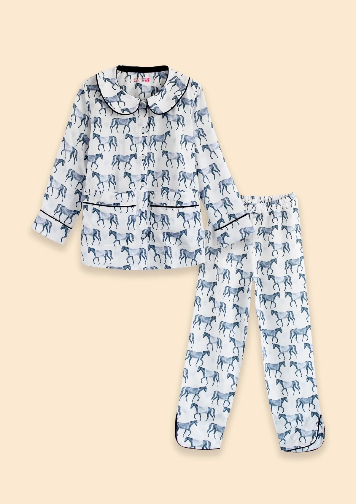 Ponyland Long Sleeve | Be Mine Blue | Children's PJ'S - Rönner - Equiluxe Tack