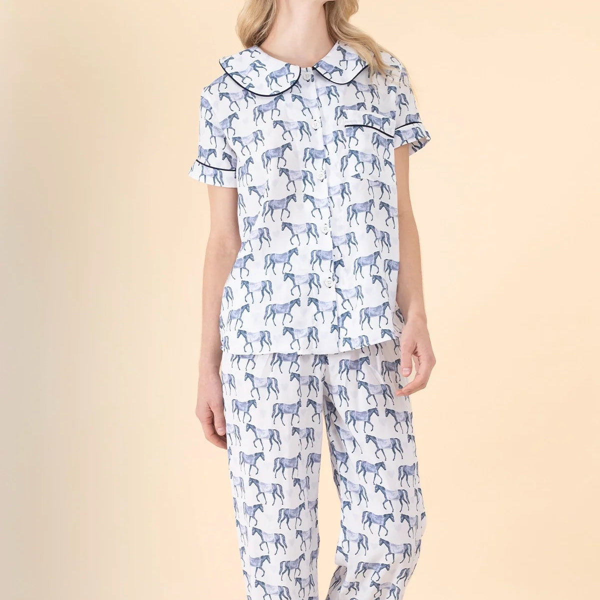 Ponyland PJ'S Set | Be Mine Blue | Equestrian Sleepwear Collection - Rönner - Equiluxe Tack